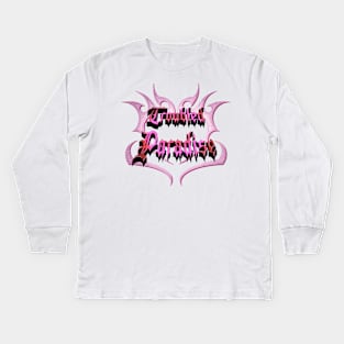 TROUBLED PARADISE Kids Long Sleeve T-Shirt